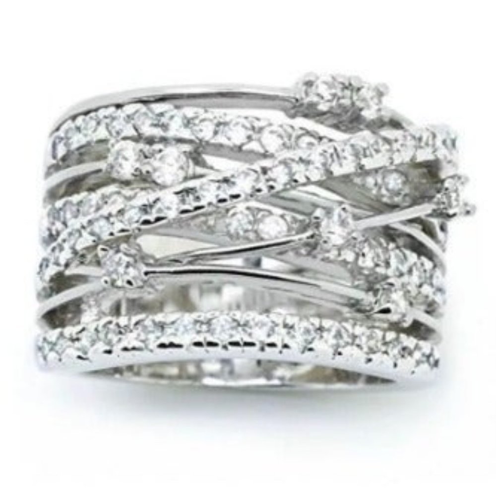 new 925 ENGAGEMENT diamond RING - Picture 7 of 8